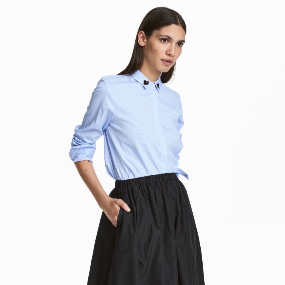 H&M Blue Stripe Shirt